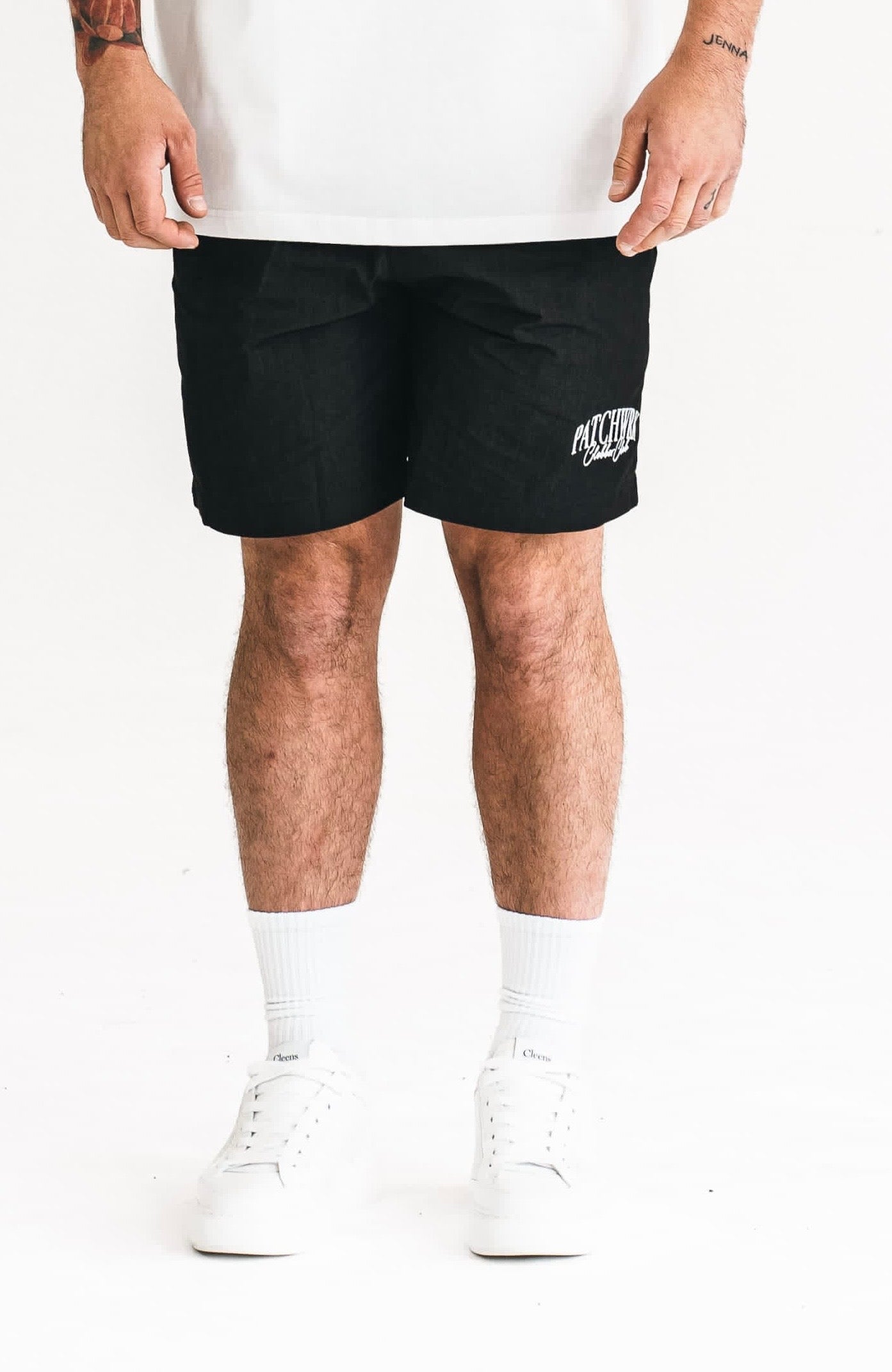 Clobber Club - Crest Shorts (White Logo)